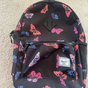 Herschel Supply Company Kids Backpack - Black with Colorful Butterflies